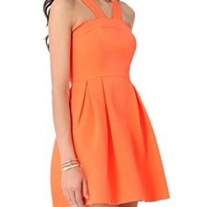 Shoshanna orange day dress